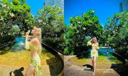 Diện bikini 2 mảnh, bà xã Mạc Văn Khoa khoe dáng thon cùng cơ bụng săn chắc dù đã sinh nở 