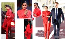 Diện mạo mới của Meghan cho sự trở lại Vương quốc Anh thật đáng kinh ngạc