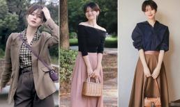 Phụ nữ với mái tóc ngắn mặc như thế này trong mùa thu rất thời trang và giảm tuổi tác 