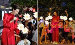 Hoa hậu Khánh Vân diện áo dài đón trung thu cùng các em nhỏ, còn có hành động tinh tế khiến dân mạng nể phục