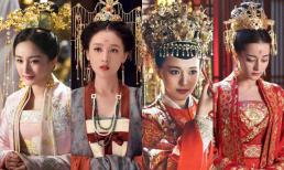 Cùng đội mũ phượng diêm dúa trên đầu: Dương Mịch xinh đẹp, Đường Yên cao quý, người cuối cùng đúng chất một cô gái xuất giá