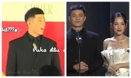 Vừa bước lên thảm đỏ Gin Tuấn Kiệt đã bị hỏi: 'Puka đâu?', phản ứng của nam diễn viên gây chú ý