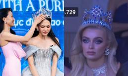 Tranh cãi dữ dội chuyện đấu giá vương miện của Mai Phương, đương kim Miss World cũng có biểu cảm 'sượng trân'