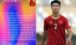 Trung vệ Duy Mạnh bị mất ví, lên mạng 'cầu cứu' mong sớm lấy được giấy tờ tùy thân