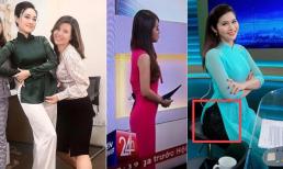 Phía sau hình ảnh long lanh khi lên sóng của dàn BTV truyền hình, khán giả 'ngã ngửa' với phong cách 'trên chỉn chu, dưới xộc xệch'