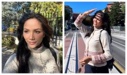 Hoa hậu H'Hen Niê tự tin khoe nhan sắc rực rỡ thăng hạng tại Ý dù chỉ đánh son dưỡng môi