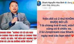 Sau phát ngôn gây tranh cãi, Shark Bình đột ngột 'quay xe' khiến dân tình chóng mặt 