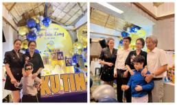 Không chỉ làm hòa với chồng cũ, Nhật Kim Anh còn thân thiết với ông bà nội của con trai trong sinh nhật quý tử