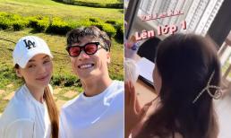 Vợ Tây của thủ môn Bùi Tiến Dũng chăm chỉ làm việc này ở những tháng cuối thai kỳ, dân tình hết lời khen 