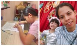 Bảo mẫu con gái Mai Phương đăng ảnh học hành chăm chỉ của bé nhưng vẫn than 'đau đầu'