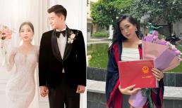 Vợ Hà Đức Chinh nhận bằng tốt nghiệp, tiết lộ ngày xưa hay trốn học đi chơi đến mức tưởng không ra được trường