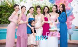 Á hậu Diễm Trang tổ chức tiệc công khai giới tính con thứ hai, loạt người đẹp đến dự