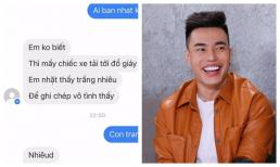 Lê Dương Bảo Lâm 'méo mặt' nhận hình chụp cuốn nhật kí cũ bỏ quên do bà chủ nhà trọ gửi