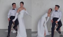 Hậu trường ảnh cưới 'lầy lội' của Liêu Hà Trinh: Chồng chung thủy 1 dáng, vợ lại bắn ảnh lia lịa