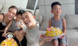 Lương Thế Thành đón sinh nhật ấm cúng bên vợ con, còn được quý tử hát tặng nghe cực đáng yêu 