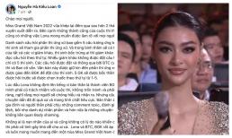 Á hậu Kiều Loan lên tiếng khi bị 'ném đá' dữ dội vì câu hỏi cho Mai Ngô: 'Không ai là nạn nhân của ai'