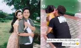 Nhã Phương tung clip con gái thơm má Trường Giang thắm thiết, tiết lộ nhóc tì rất biết nịnh ba