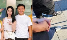 Chu Thanh Huyền đăng ảnh tình cảm nắm tay Quang Hải sau khi sang Pháp?