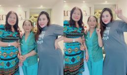 Cận ngày sinh nở, Hồ Bích Trâm khoe dáng 'tròn trĩnh' cùng nhan sắc tươi tắn, còn đưa mẹ kế và mẹ ruột đi làm đẹp 