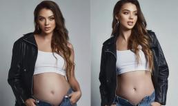 Vợ Tây của thủ môn Bùi Tiến Dũng khoe bụng bầu 8 tháng, nhan sắc vẫn 'cực phẩm'