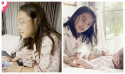 Phạm Quỳnh Anh khoe con gái thứ 2 chăm em, tiết lộ mong muốn của nhóc tì về tương lai các chị em