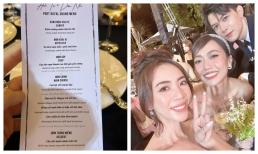 Menu tiệc và hoa cưới của Diệu Nhi đắt cỡ nào?