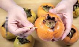 Quả hồng được chọc bằng tăm có tác dụng cực mạnh, mình ăn 20 năm giờ mới biết, bạn cũng về nhà làm thử nhé