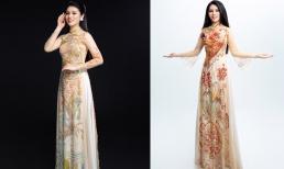 Hoa khôi Kim Anh khoe sắc với áo dài 'Dáng hoa'