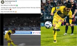 Quang Hải được trang chủ Pau FC tôn vinh sau bàn thắng lịch sử