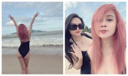 Lưu Thiên Hương khoe thân hình nóng bỏng với đồ tắm gợi cảm, còn lấn lướt cả học trò