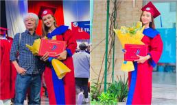 Diễn viên Kim Tuyến tốt nghiệp Đại học ở tuổi 35, rạng rỡ trong lễ nhận bằng chuyên ngành Đạo diễn