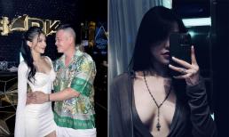 Diện đồ xẻ sâu khoe vòng một gợi cảm, Lưu Đê Ly bị chồng nhắc khéo