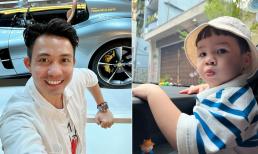 Loạt biểu cảm đáng yêu của cháu ngoại Minh Nhựa trong ngày đầu tiên đi học