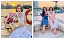 Giáng My - Thanh Mai 'đọ sắc' bất phân thắng bại trong tiệc sinh nhật trên du thuyền sang chảnh