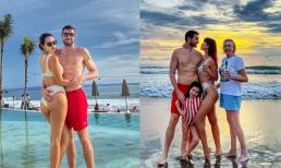Hà Anh tung ảnh tình tứ ở Bali, 'bàn tay hư' của chồng siêu mẫu gây chú ý