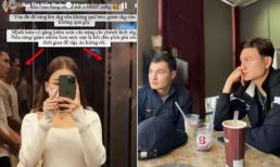 Yến Xuân vô tình để lộ ảnh chụp chung với em trai thủ môn Đặng Văn Lâm trong thang máy