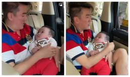 Đàm Vĩnh Hưng ru con ngủ trên xe hơi khiến dân tình vừa thương vừa buồn cười