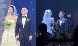 Đám cưới Hoa hậu Đỗ Mỹ Linh và thiếu gia Đỗ Vinh Quang: Cô dâu bật khóc khi bày tỏ tình cảm với chồng