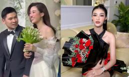 Một Á hậu gặp sự cố trong đám cưới Đỗ Mỹ Linh, có vị khách đặc biệt mừng hẳn 1 cây vàng