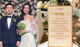 Thực đơn tiệc cưới của Hoa hậu Đỗ Mỹ Linh và thiếu gia Đỗ Vinh Quang có gì?