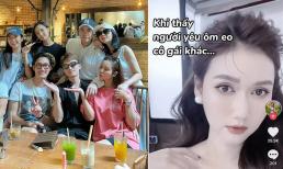 Đình Tú bị soi đeo 'đồng hồ đôi' với Huyền Lizzie, phản ứng của diễn viên Hương Giang khi người yêu ôm cô gái khác