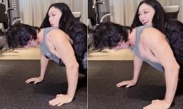 'Mỹ nhân gốc Việt' Chung Lệ Đề tình tứ nằm lên lưng chồng trẻ sau nghi vấn rạn nứt