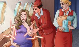 Điều gì xảy ra khi một người phụ nữ sinh con trên máy bay