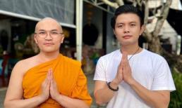 MC Đại Nghĩa bất ngờ xuống tóc theo học khóa gieo duyên tại chùa