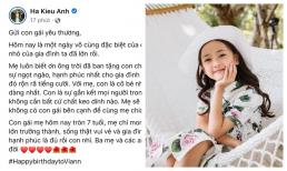 Hà Kiều Anh gửi lời chúc đầy yêu thương đến con gái, đính kèm bộ ảnh xinh như Hoa hậu của ái nữ
