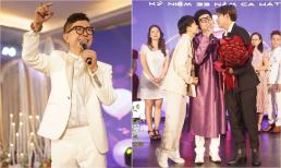 Long Nhật rơi lệ trong tiệc sinh nhật hoành tráng, 2 con lớn lần đầu xuất hiện cùng ba ruột trên sân khấu