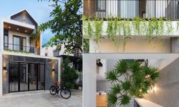Xây nhà phố hai tầng với không gian xanh và cách bố trí nội thất tối ưu