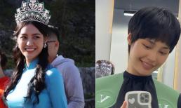 Hoa hậu Nông Thúy Hằng 'chơi lớn' khi cắt tóc tém, fan rần rần khen 'đẹp trai' 