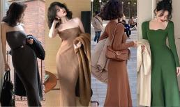 Khi phụ nữ tuổi 30, “váy dệt kim” là thứ không thể thiếu trong tủ đồ của chị em, vừa nhẹ nhàng vừa thanh lịch
