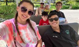 Vợ Tây của thủ môn Bùi Tiến Dũng tung ảnh nét căng khi tận hưởng kỳ nghỉ ngọt ngào cùng gia đình 